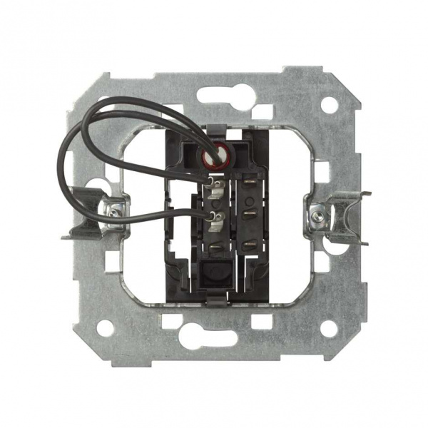 Simon 75 Мех Выключатель под карточку с 1 микровыключателем, проходной со свет.индик, 6А(2А), 250В, S82,82N,88