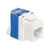 Donel Модуль Keystone Toolless RJ45, cat. 5e, UTP, 180 град., белый, DECKTU5E180DW