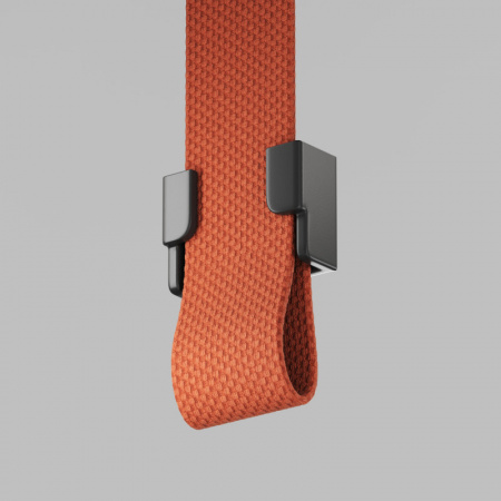 TR5519-BK Наконечник для трека-ремня Belty, серия Base с возможностью перегиба ремня, IP20, черный, пластик