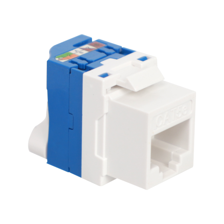 Donel Модуль Keystone Toolless RJ45, cat. 5e, UTP, 180 град., белый, DECKTU5E180DW