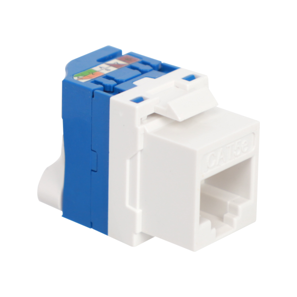 Donel Модуль Keystone Toolless RJ45, cat. 5e, UTP, 180 град., белый, DECKTU5E180DW