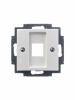 ABB BJB Basic 55 Бел Плата центральная  1-я для коммуникац розеток 0210, 0211 и 0219