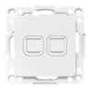 EKF PROxima Стокгольм Механизм розетки RJ-45 2-местной белый