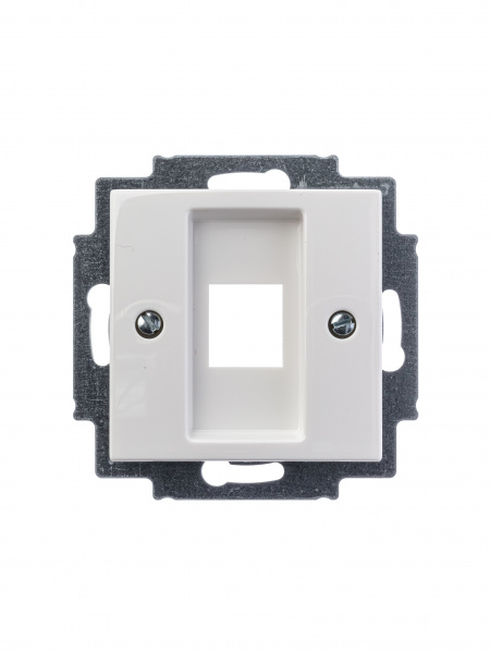 ABB BJB Basic 55 Бел Плата центральная  1-я для коммуникац розеток 0210, 0211 и 0219