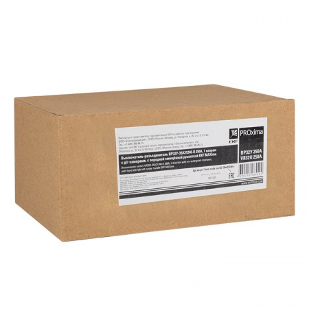 EKF PROxima Выключатель-разъединитель 32У-35A31240-R 250А, 1 направ. с д/г камерами, с передней смещённой рукояткой MAXima