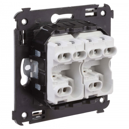 DKC Avanti Белое облако Переключатель двухклавишный