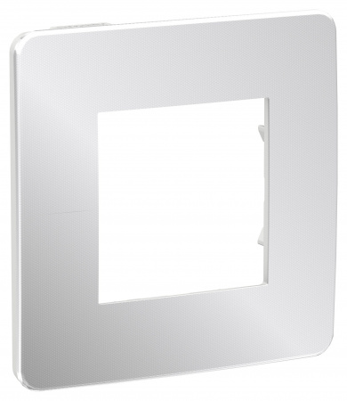 SE Unica Studio Хром/Белая Рамка 1-ная