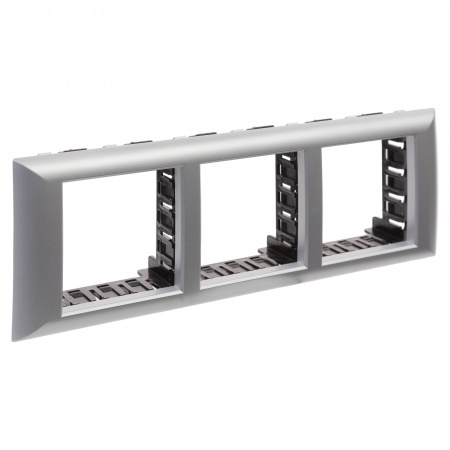 DKC Avanti Серебристый металлик Рамка-суппорт для In-liner Front 6 модулей