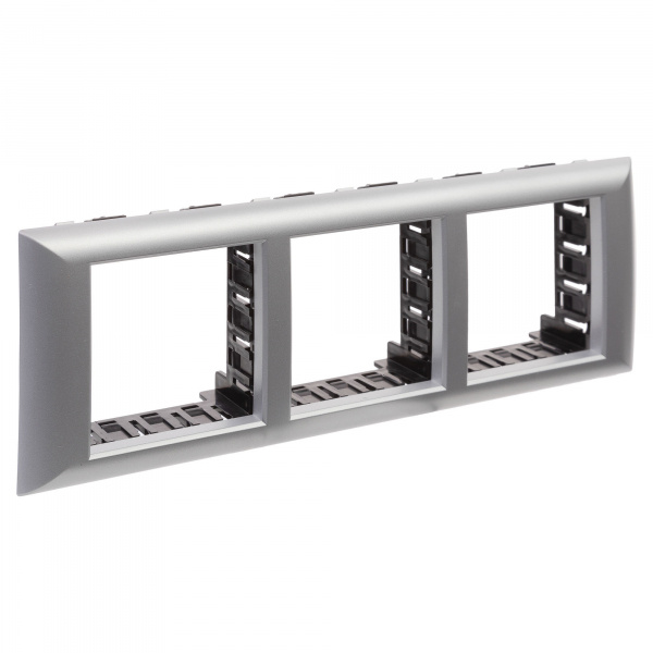 DKC Avanti Серебристый металлик Рамка-суппорт для In-liner Front 6 модулей