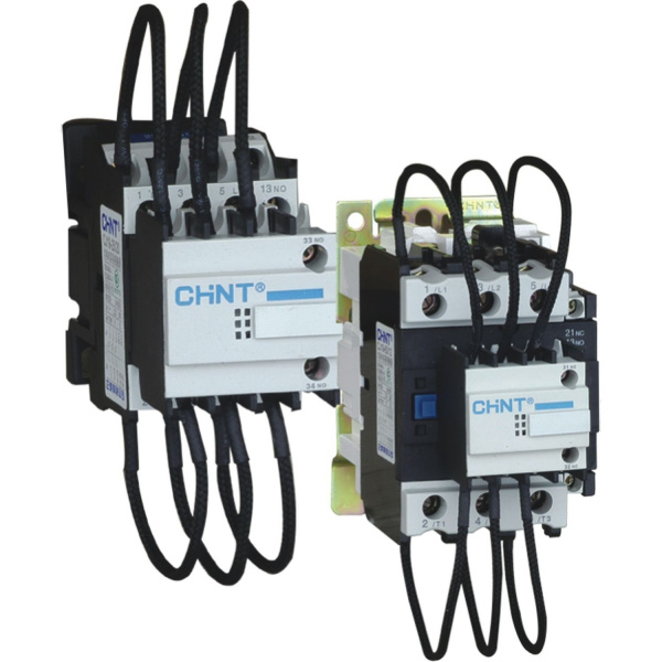 CHINT Контактор для компенсации реактивной мощности CJ19-9512, 50кВАр, 1НО+2НЗ, 400В (R)