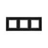 DKC Avanti Черный Стекло Рамка 6 модулей