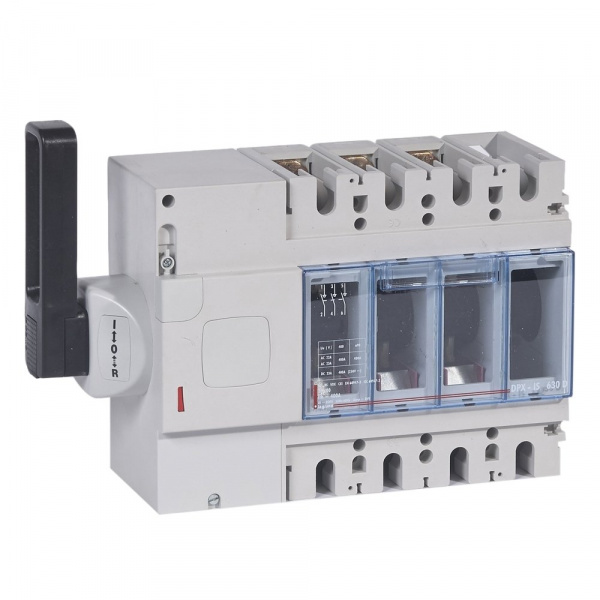 Legrand Выключатель-разъединитель DPX-IS 630 с дистанционным отключением 400 A 3П рукоятка слева