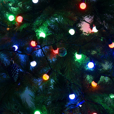 Гирлянда нить с мерцанием 20м IP65 400-104 мульти Eurosvet 400-104