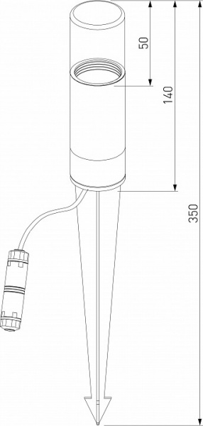 Светильник садово-парковый светодиодный Hidden серый 35166/S серый Elektrostandard Hidden a066035 Светильник садово-парковый светодиодный Hidden серый 35166/S серый Elektrostandard Hidden a066035