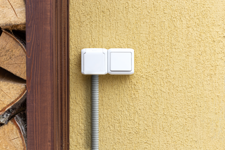 Legrand Quteo Белый Блок Выключатель 1-кл+роз с/з с шт IP44