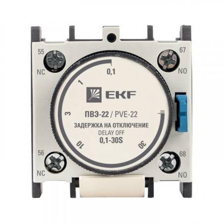 EKF PROxima Приставка выдержки времени отключения ПВЭ-22 0,1-30сек NO+NC