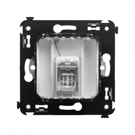 DKC Avanti Белое облако Компьютерная розетка RJ-45 одинарная  категория  5e экранированная