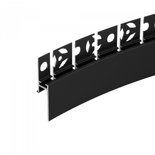 Профиль PLINTUS-FANTOM-BENT-H20-SIDE-2000 BLACK (Arlight, Алюминий)