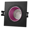 DK3071-BK+PI Встраиваемый светильник, IP 20, 10 Вт, GU5.3, LED, черный/розовый, пластик
