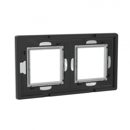 DKC Avanti Серый Алюминий Рамка 4 модуля