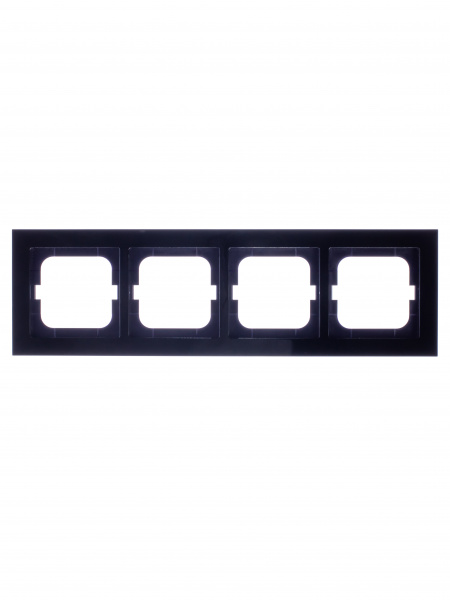 ABB BJE Axcent Черный Рамка 4-ая