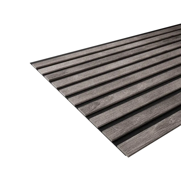 Акустическая панель FLEX Ясень Дымчатый 1200×600 мм рейка 25х6 мм