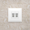 DKC Avanti Белое облако Розетка RJ-45 5e двойная