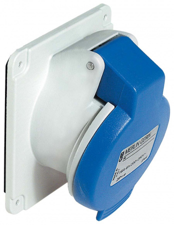 Schneider Electric PratiKa Розетка скрытой установки, угловая, винтовой зажим, 16А 3P+N+E 380V IP44