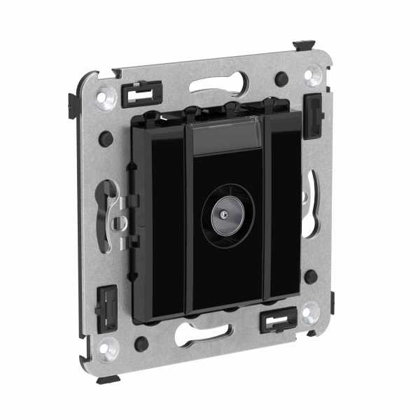 DKC Avanti Черный квадрат Розетка TV оконечная в стену