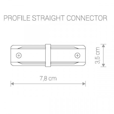 Коннектор прямой Nowodvorski Profile 9454