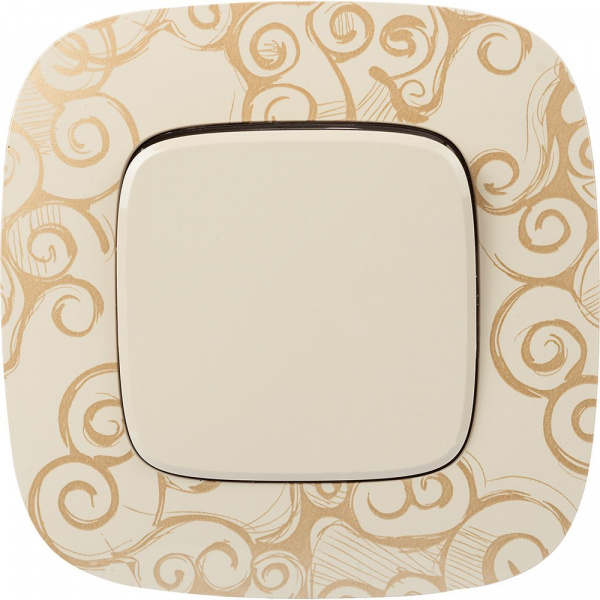 Legrand Valena ALLURE DIY Сл.кость Выключатель 1-клавишный 10А 250В