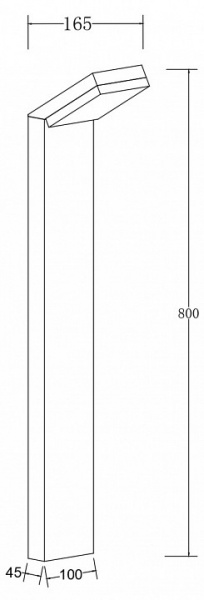 Ландшафтный светильник Outdoor O595FL-L12B3K Maytoni Paso