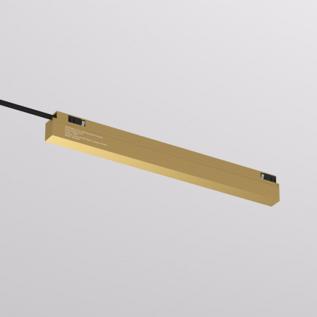 Внешний блок питания для трека SHINE BASE, 150W, 48V DC, IP20, сатинированная латунь, алюминий Лазерная гравировка на видимой боковой части.