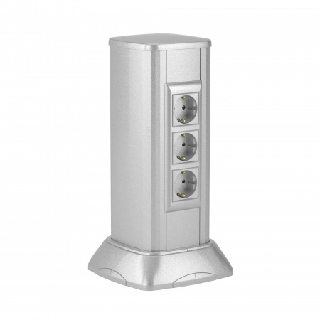 DKC Миниколонна алюминиевая 0,35 м, цвет светло-серебристый металлик