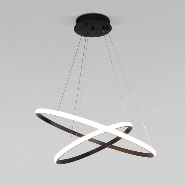 Подвесной светодиодный светильник с пультом управления 90264/2 черный Eurosvet Collars