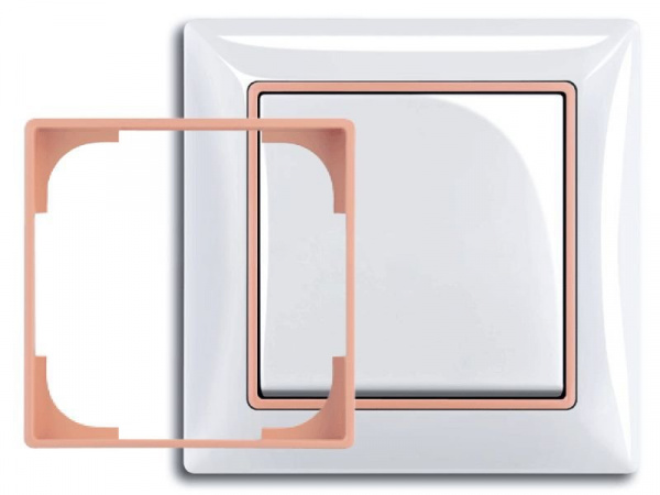ABB BJB Basic 55 Абрикосовый Вставка декоративная в рамку
