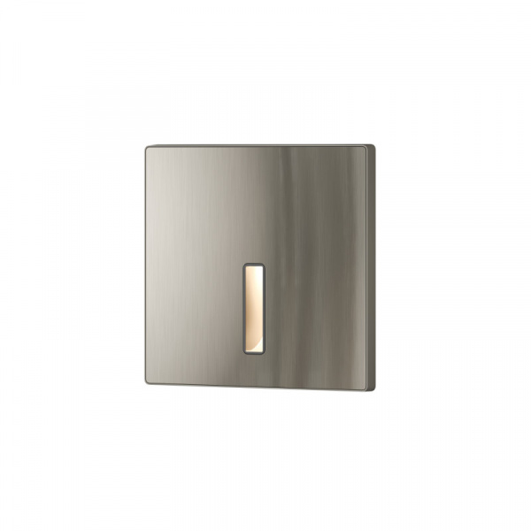 DK1030-NI Светильник встраиваемый в стену, IP 20, LED 3000K, 3 Вт, никель, алюминий