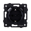 Розетка штепсельная SCHUKO 16A/250 В с USB A+C 20W, черный Kollinger REA-004BK для Aspekt, Eleganz, Reflex