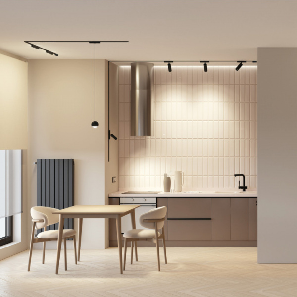 DK5370-BK Светильник для трека Air, серия Spot 2700-6500 со светодиодом, ?40*H147мм, 48V DC, 7W, RA?95, 24°, 2700-6500K, IP20, черный, алюминий