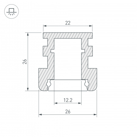 Профиль Arlight HR-F-2000 012091