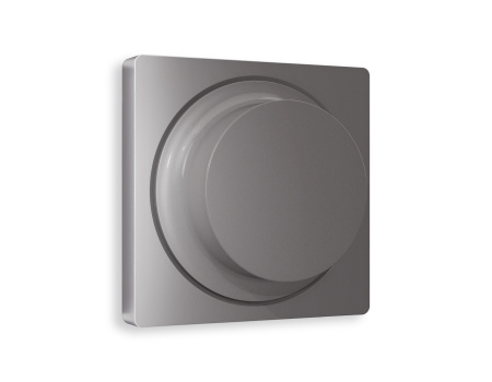 Лицевая панель ALFA (Сталь матовый) для светорегулятора универсального QUANT AP5055