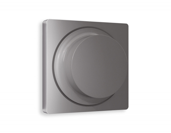 Лицевая панель ALFA (Сталь матовый) для светорегулятора универсального QUANT AP5055