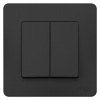 SE Blanca внутр Антрацит Переключатель 2-клавишный, 10А, 250B