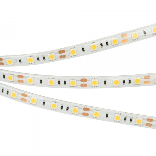 Светодиодная влагозащищенная лента Arlight 14,4W/m 60LED/m 5060SMD теплый белый 5M 014692(2)