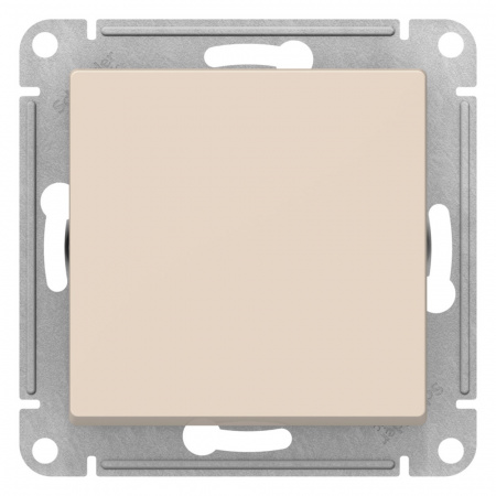 Systeme Electric AtlasDesign Бежевый Выключатель 1-клавишный 2-полюсный, 10А, механизм