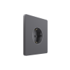Systeme Electric Systeme Infinity Вулканический пепел Розетка с заземлением со шторками, 16А