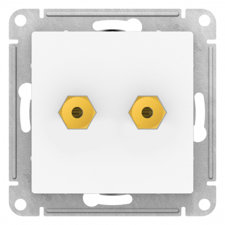 Systeme Electric AtlasDesign Лотос Розетка аудио двойная