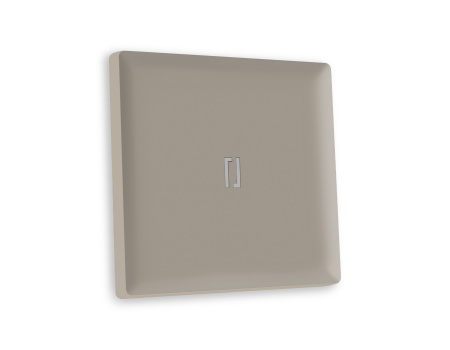 Лицевая панель ALFA (Серо-бежевый матовый) для 1-кл  выключателей с подсветкой QUANT AP3620