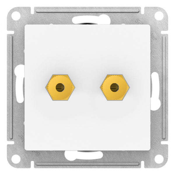 Systeme Electric AtlasDesign Лотос Розетка аудио двойная Systeme Electric AtlasDesign Лотос Розетка аудио двойная