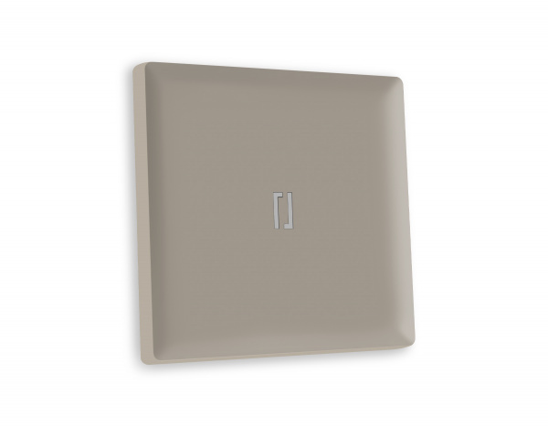 Лицевая панель ALFA (Серо-бежевый матовый) для 1-кл  выключателей с подсветкой QUANT AP3620